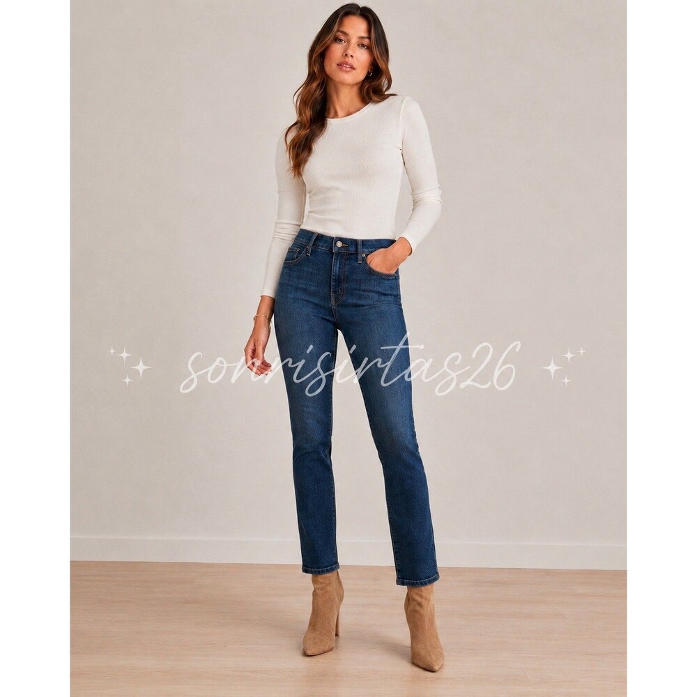 MOTHER The High Waisted Looker Jeans Gift Wrapped Size 25 Skinny Ankle Denim